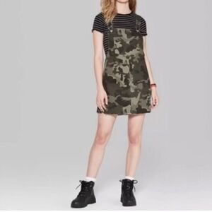 Wild fable camp overalls skirt NWT